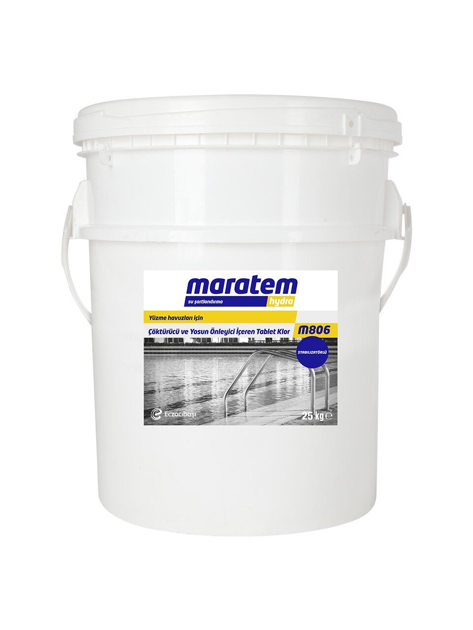 Maratem - M806 %90'lık Multi Tablet Klor Çöktürücü Yosun Önleyici 3'Ü1ARADA 25KG