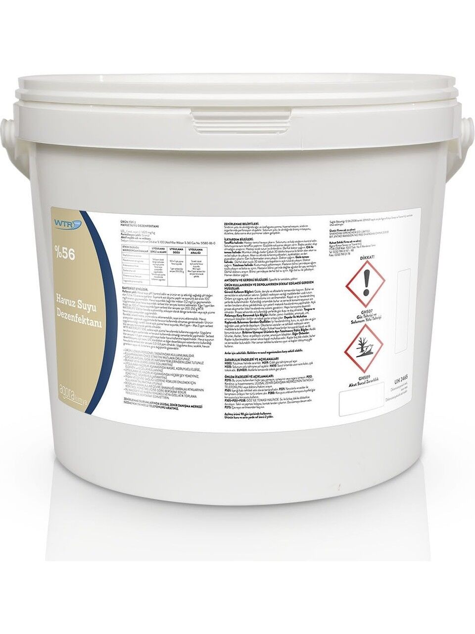 WTR % 56 GRANÜL - TOZ HAVUZ SUYU KLORU 10 KG
