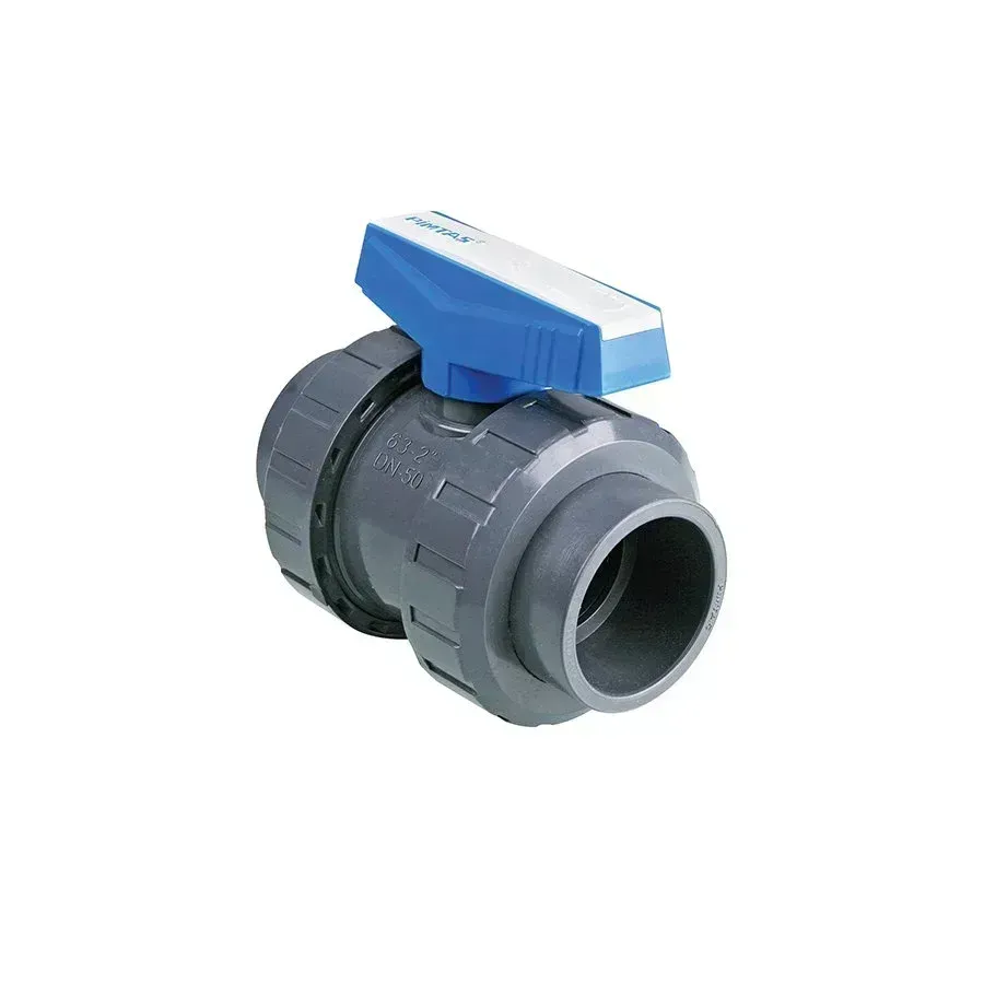 U-Pvc Yapıştırma Muflu Küresel Su Vanası 40 lık