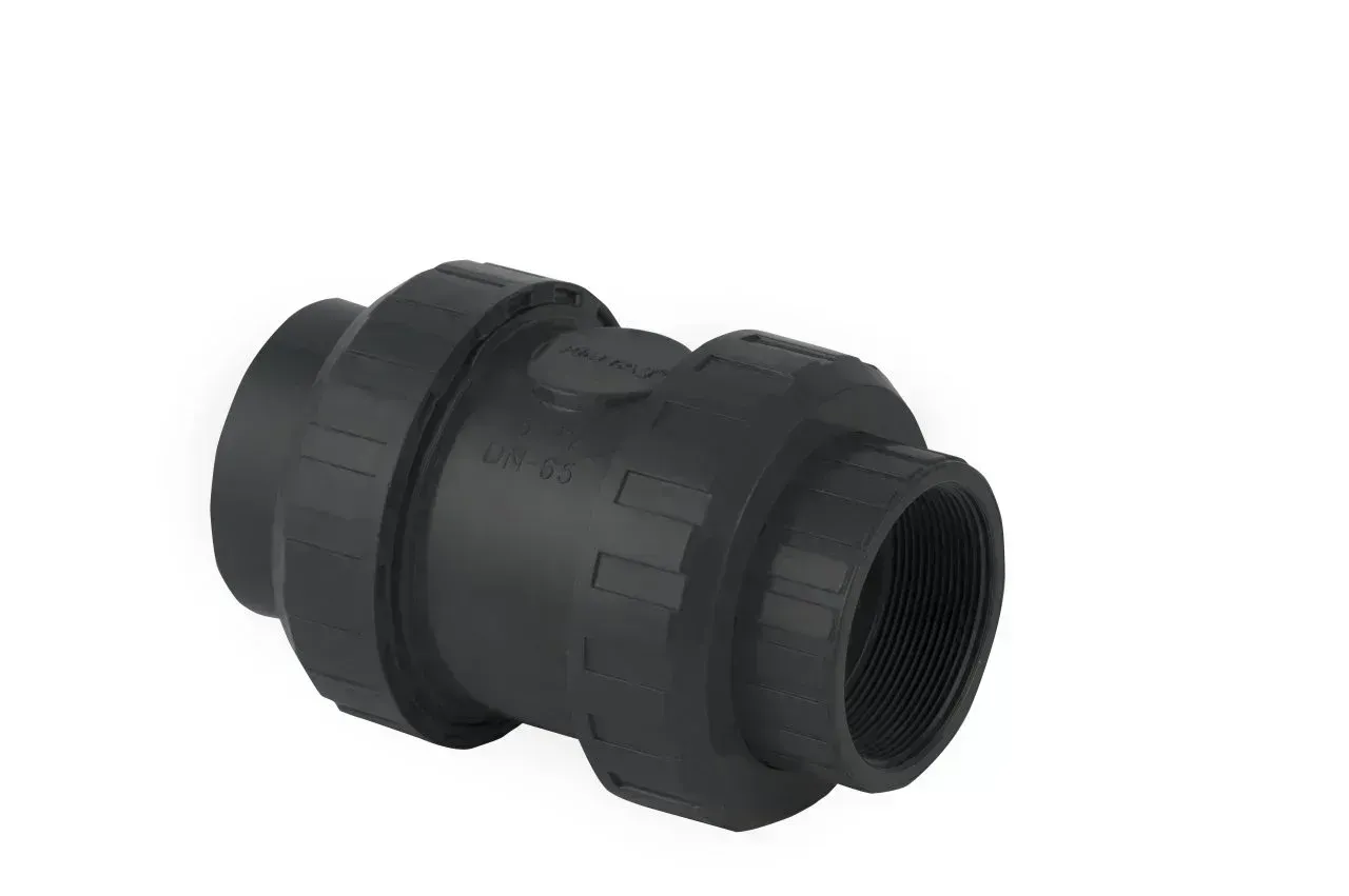 U-PVC Yapıştırma Muflu Yaylı Çekvalf 90MM