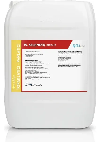 SELENOİD BRIGHT 20 LT Havuz Suyu Topaklayıcı / Parlatıcı