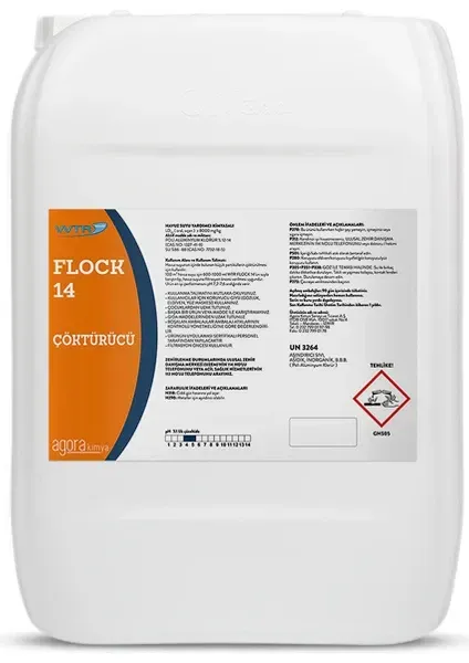 WTR FLOCK ÇÖKTÜRÜCÜ 10 LT