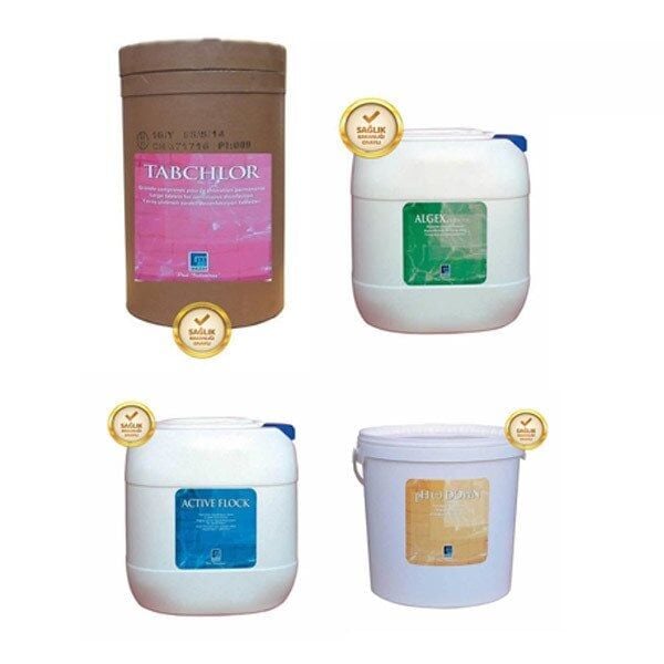 Gemaş 56'lık Toz Klorlu Havuz Kimyasalları Paketi