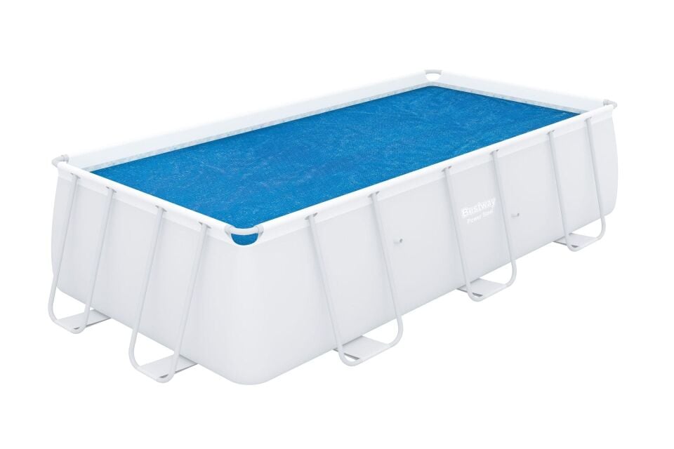 Bestway® 58240 Güneş Isıtmalı Dikdörtgen Havuz Örtüsü - 4,04 m x 4,12 m yerüstü havuzlar için