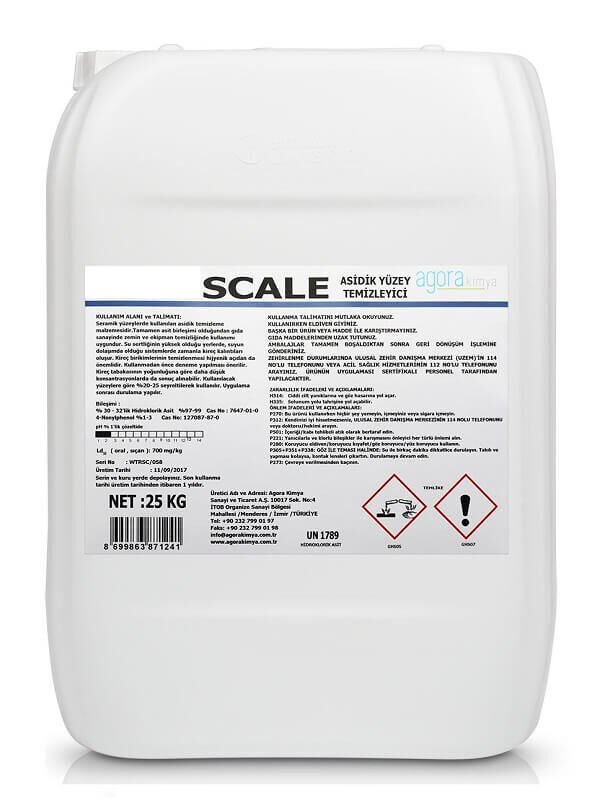 Selenoid Yüzey Temizleyici Scale 25 kg