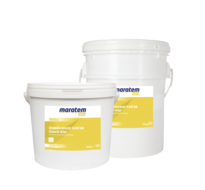 Maratem Hydra M801 %56'lık Stabilizatörlü Granül Toz Klor 10 kg M801-10